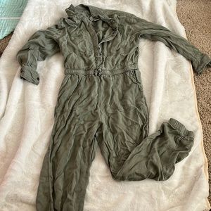 Old Navy Army Green Jumpsuit